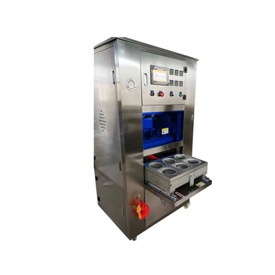 1200 Cups/H Automatische Verpakking Vacuüm Sluitmachine Roestvrij Staal Diameter 115mm